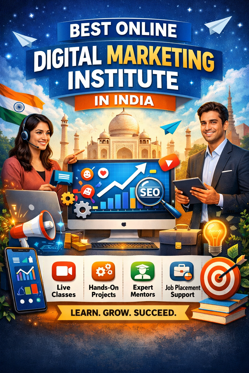 Best Online Digital Marketing Institutes in India